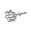 201 Stainless Steel Filigree Pendants STAS-K298-04P-2