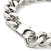 Non-Tarnish 201 Stainless Steel Curb Chain Bracelet for Men Women BJEW-H550-06B-P-3