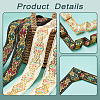 14M 2 Colors Ethnic Style Embroidery Polyester Ribbons OCOR-GA0001-54-8