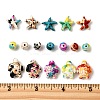 102Pcs 17 Styles Dyed Synthetic Turquoise & Magnesite Beads G-FP0001-03-2
