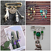 Iron Brooch Findings KK-Q491-S-7