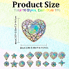 16Pcs Colorful Suncatcher Rainbow Prism Electrostatic Glass Stickers DIY-WH0409-69A-2