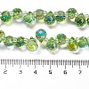 Electroplate Glass Beads Strands EGLA-D030-17E-4