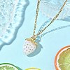 3Pcs Acrylic Rhinestone Pendant Necklaces NJEW-JN05442-01-1