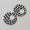 Acrylic Plaid Charm FIND-SZC0010-431-1