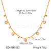 304 Stainless Steel Pave Clear Cubic Zirconia Pendant Necklaces WG6D3B0-01-1