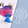 Afro Female Silhouette Silicone Resin Statue Molds LS-DIY-L021-69-5