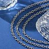 304 Stainless Steel Cable Chain Necklaces for Women Men STAS-M102-69P-3