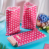 Polka Dot PET Plastic Packing Bags with Die Cut Hole Handle ABAG-TADJ0002-001B-4