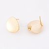Brass Stud Earring Findings X-KK-T016-03G-1