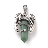Natural Green Aventurine Pointed Pendants G-B042-04P-56-1