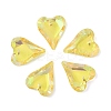 Electroplated Glass Pendants EGLA-M029-05-08-1