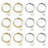 201 Stainless Steel Huggie Hoop Earring Findings FIND-DC0006-43A-1