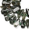 Natural Green Rutilated Quartz Beads Strands G-Z124-B02-01-4