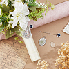 DIY Oval Alloy with Rhinestone Brooches Making Kits DIY-FH0009-70P-4