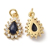 Natural Sodalit Teardrop Charms G-A034-03G-2