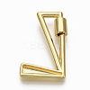 Brass Screw Carabiner Lock Charms KK-T046-001G-L-NF-2