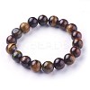 Natural Tiger Eye Beads Stretch Bracelets BJEW-F380-01-C18-1
