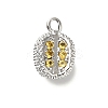 Brass Micro Pave Cubic Zirconia Pendants KK-L229-001P-01-1