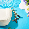 1Pc Resin Letter Keychains KEYC-TADJ0001-09X-5