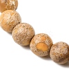 Natural Imperial Jasper Round Beaded Stretch Bracelets for Men Women BJEW-JB12570-02-3
