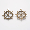 Tibetan Style Rudder Helm Alloy Pendants LS-TIBEB-A101628-AB-FF-2