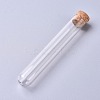 Transparent Glass Test Tubes X-CON-WH0069-48D-1
