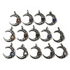 Natural & Synthetic Mixed Gemstone Pendants G-P547-04AS-1