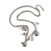 Summer Beach 304 Stainless Steel & Shell Pendant Necklaces NJEW-Z061-09P-4