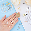 24Pcs 4 Colors 304 Stainless Steel Stud Earring Findings STAS-FH0001-64-3