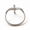 Non-Tarnish 304 Stainless Steel Hollow Out Arrow Finger Ring for Women RJEW-K239-07P-2