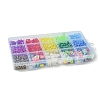 Rainbow Color DIY Glass Seed & Acrylic & Handmade Polymer Clay Beads Bracelet Making Kits DIY-FS0007-74-6