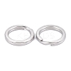Tarnish Resistant 304 Stainless Steel Keychain Clasps X-KEYC-D049-05-3