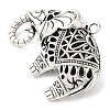 Tibetan Style Alloy Pendants TIBEP-R212-AS-RS-2