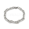 304 Stainless Steel Mariner Link Chain Bracelets for Women BJEW-F488-54C-P-4