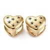 Golden 304 Stainless Steel Rhinestone Hoop Earrings EJEW-P245-08G-2