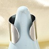316 Surgical Stainless Steel Open Cuff Rings RJEW-F170-01P-04-5