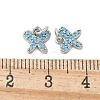 Brass Micro Pave Cubic Zirconia Charms KK-U056-42P-3
