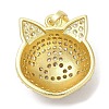 Brass with  Cubic Zirconia Pendents KK-K340-02G-2