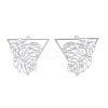 Non-Tarnish 201 Stainless Steel Filigree Pendants LS-STAS-S118-058-2
