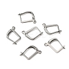 316 Surgical Stainless Steel Hoop Earring Findings STAS-WH0022-74-1