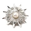 Sunflower Rhinestone Brooch Pins JEWB-A029-01S-01-1-1
