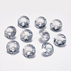 Faceted Glass Rhinestone Charms RGLA-F051-8mm-001BS-1