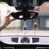6Pcs 6 Colors Flower Polycotton Car Photo Pendant Decorations AJEW-FH0006-84-5