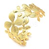 304 Stainless Steel Open Cuff Bangles for Women BJEW-U019-01G-4