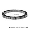 Synthetic Non-magnetic Hematite Beads Stretch Bracelets for Men RL7655-11-1