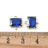 Brass Pave Cubic Zirconia Connector Charms KK-F892-53G-02-3