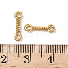 304 Stainless Steel Twisted Bar Connrctor Charms STAS-L300-002G-3