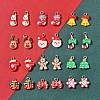 24Pcs 12 Styles Christmas Theme Opaque Resin Pendants RESI-FS0001-86B-7