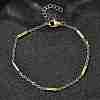 304 Stainless Steel Link Bracelets BJEW-A051-01G-1